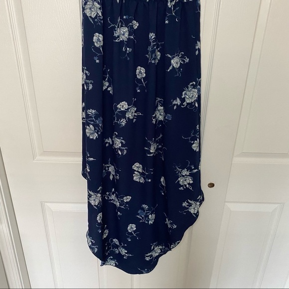 URBAN OUTFITTERS ECOTE Blue Floral High Low Dress - Picture 5 of 11